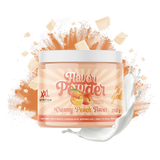 Flavor Powder XXL Nutrition sabor melocotón cremoso 250 g con virutas de chocolate blanco