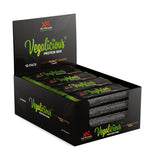 Barra de proteína Vegalicious de XXL Nutrition, snack basado en plantas y rico en proteínas.