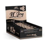 Disfruta del irresistible sabor Masa de Galletas en la barra de proteínas N'Joy de XXL Nutrition, crujiente y deliciosa.