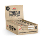 Barrita de Proteína de Chocolate Maní de XXL Nutrition en España, snack vegano con 15g de proteína.