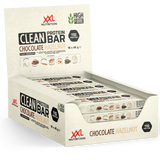 Clean Protein Bar Chocolate Avellana XXL Nutrition, barrita proteica natural con avellanas, sin conservantes ni colorantes.