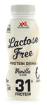 Bebida Proteica Sin Lactosa - XXL Nutrition España - Batido alto en proteínas y bajo en calorías sabor vainilla.