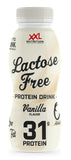 Bebida Proteica Sin Lactosa - XXL Nutrition España - Batido alto en proteínas y bajo en calorías sabor vainilla.