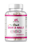 Suplemento Cabello, Piel y Uñas - XXL Nutrition España - Con queratina y vitaminas para belleza radiante