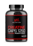 Cápsulas de Creatina - XXL Nutrition España - 1250mg para poder explosivo y crecimiento muscular, fáciles de usar