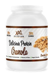 Granola Alta en Proteínas de XXL Nutrition España, sabor Chocolate Caramelo.