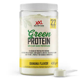 Green Protein XXL Nutrition sabor banana en formato 450 g, proteína vegetal vegana con 22 g de proteína por toma