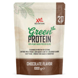 Green Protein XXL Nutrition sabor chocolate en formato 1000 g, proteína vegetal vegana con 20 g de proteína por toma