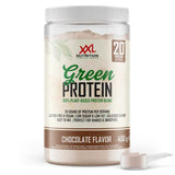 Green Protein XXL Nutrition sabor chocolate en formato 450 g, proteína vegetal vegana con 20 g de proteína por toma