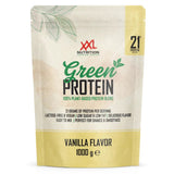 Green Protein XXL Nutrition sabor vainilla en formato 1000 g, proteína vegetal vegana con 21 g de proteína por toma