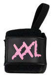 Muñequeras rosas de XXL Nutrition España, diseñadas para entrenamientos intensos.