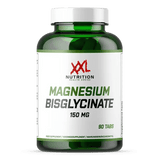 Magnesium Bisglycinate XXL Nutrition 150 mg con 90 comprimidos en bote verde