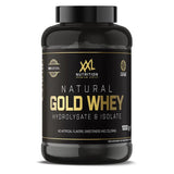 Natural Gold Whey XXL Nutrition 1000 g, proteína de suero hidrolizada y aislada en bote negro premium