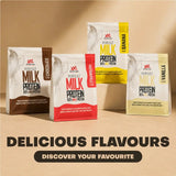 Perfect Milk Protein XXL Nutrition en sabores chocolate, fresa, banana y vainilla