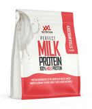 Perfect Milk Protein XXL Nutrition sabor fresa, proteína de leche en polvo con textura suave y cremosa