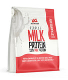 Perfect Milk Protein XXL Nutrition sabor fresa, proteína de leche en polvo con textura suave y cremosa