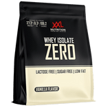 Whey Isolate Zero Vanilla XXL Nutrition, proteína aislada whey sin lactosa 90% con sabor vainilla, digestión ligera en España.